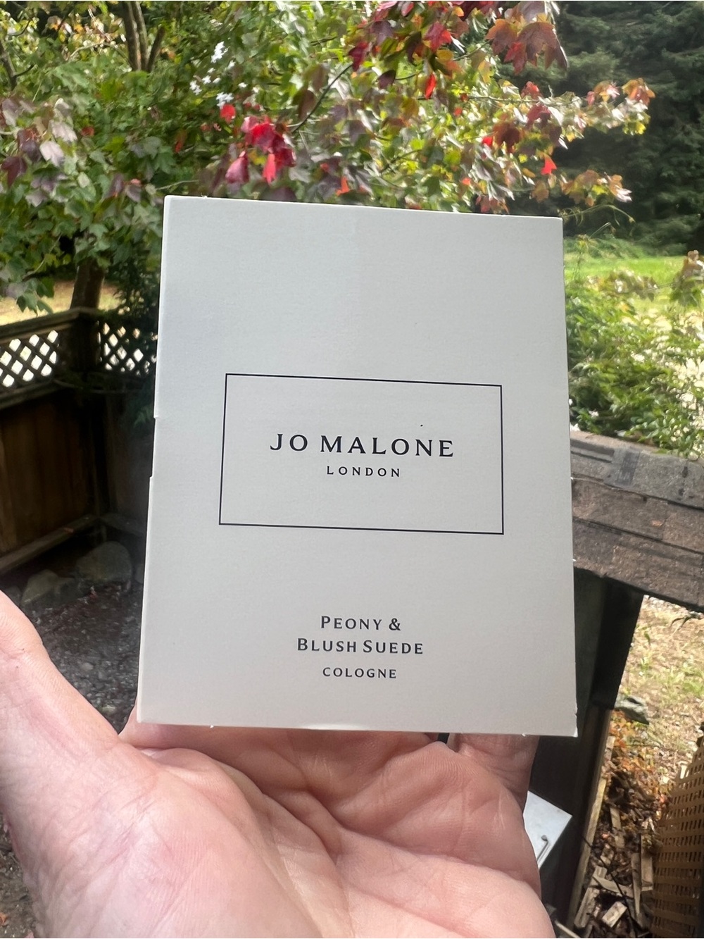 Jo Malone White & Black Peony & Blush Suede Perfume Sample Vial NWT